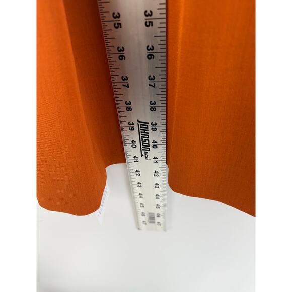 MM.LaFleur V-Neck Sheath Dress Burnt Orange Size 14 Quiet Luxury Timeless - Picture 8 of 11